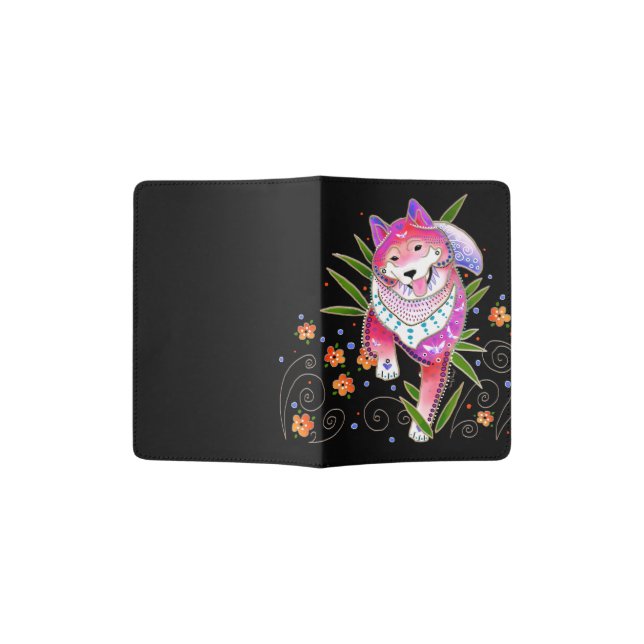 BINDI Shiba Inu passport holder (Opened)