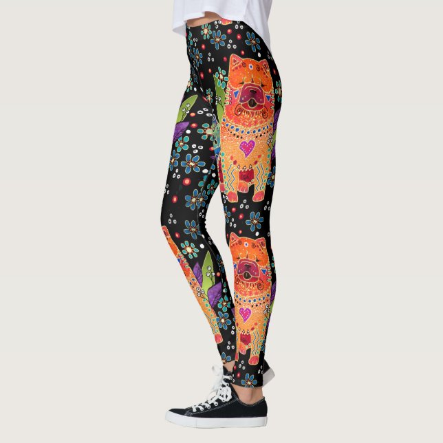 BINDI SMOOTH chow leggings (Left)