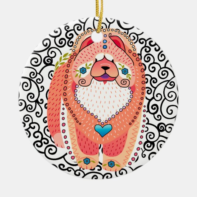 BINDI SOPHIE chow  ORNAMENT (Front)