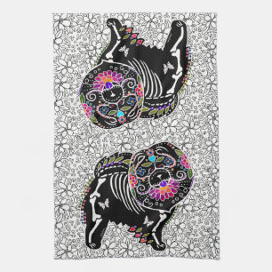 BINDI SUGARSKULL Chow - kitchen or dog show towel