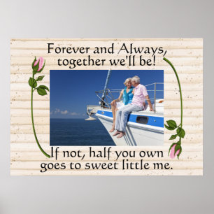 Binding Love, Marriage, Anniversary Humor Poster