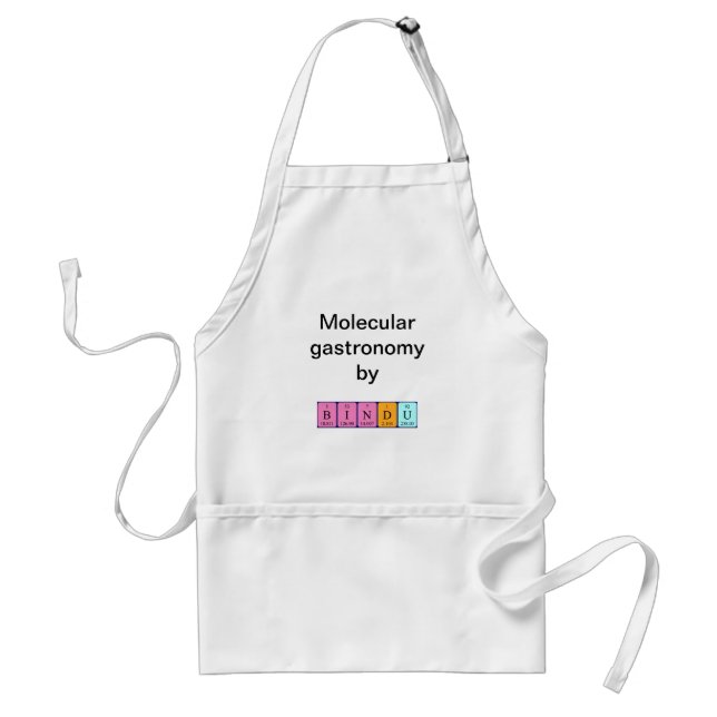 Bindu periodic table name apron (Front)
