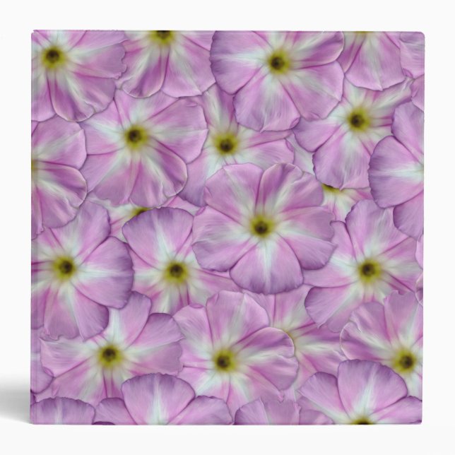 Bindweed Seamless Pattern 3 Ring Binder (Front)