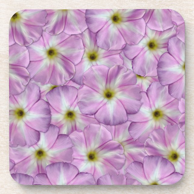 Bindweed Seamless Pattern Beverage Coaster (Front)
