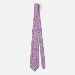 Bindweed Seamless Pattern Neck Tie