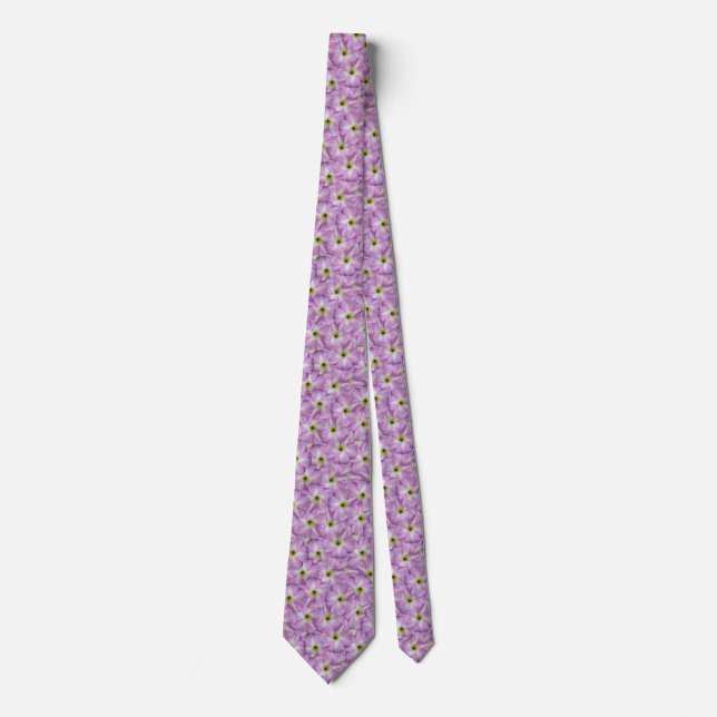 Bindweed Seamless Pattern Neck Tie (Front)