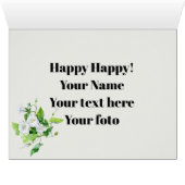 Bindweed white flower cards (Inside Horizontal (Bottom))