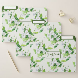 Bindweed white flower file folder