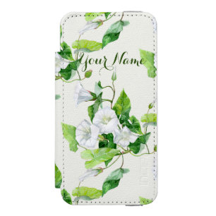 Bindweed white flower   iPhone SE/5/5s wallet case
