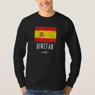 Binfar Spain Es Flag City - Bandera Ropa - T-Shirt