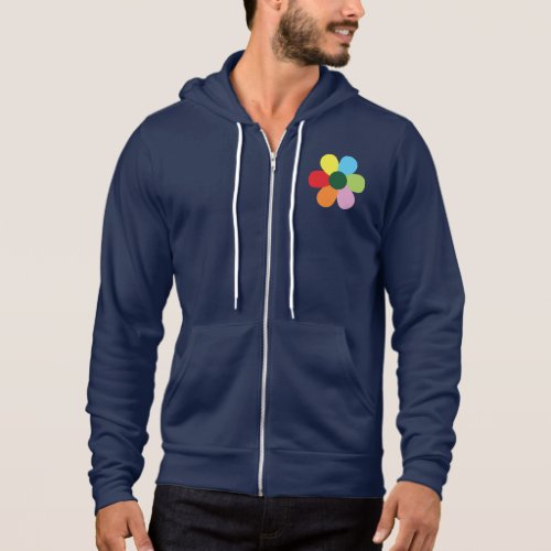 Bing Bong brown jacket with colored flower design Hoodie