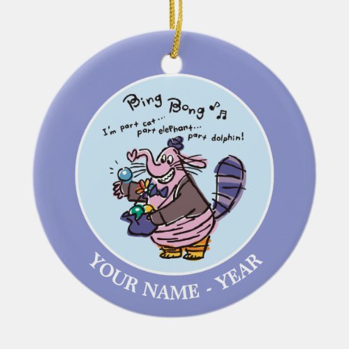 Bing Bong Im Part Cat Add Your Name Ceramic Ornament