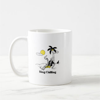 Bing Chilling Skeleton Coffee Mug