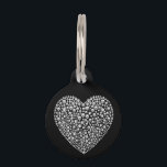 Bing Diamond Heart  Dog Cat Pet ID Lost Pet ID Tag<br><div class="desc">This design was created though digital art. It may be personalized in the area provided or customizing by choosing the click to customize further option and changing the name, initials or words. You may also change the text color and style or delete the text for an image only design. Contact...</div>