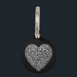 Bing Diamond Heart  Dog Cat Pet ID Lost Pet ID Tag<br><div class="desc">This design was created though digital art. It may be personalized in the area provided or customizing by choosing the click to customize further option and changing the name, initials or words. You may also change the text color and style or delete the text for an image only design. Contact...</div>
