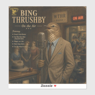 Bing Thrushby Album: a Parody Sticker