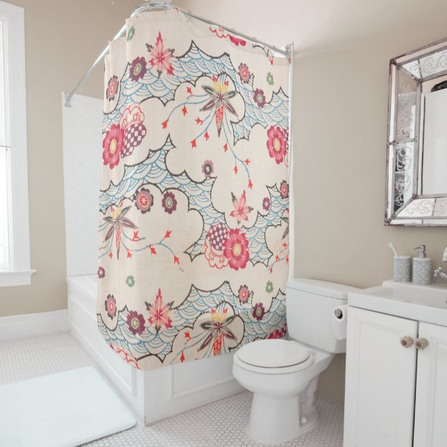 Bingata Bath Shower Curtain (In Situ)