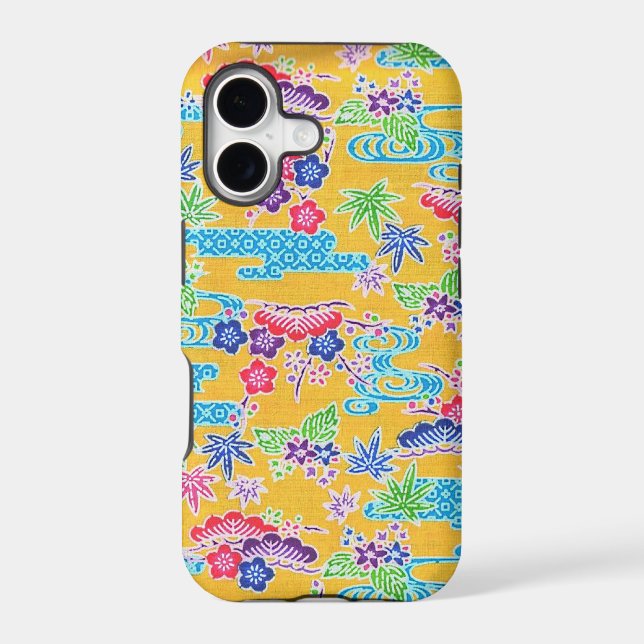 Bingata Gold Iphone Case (Back)