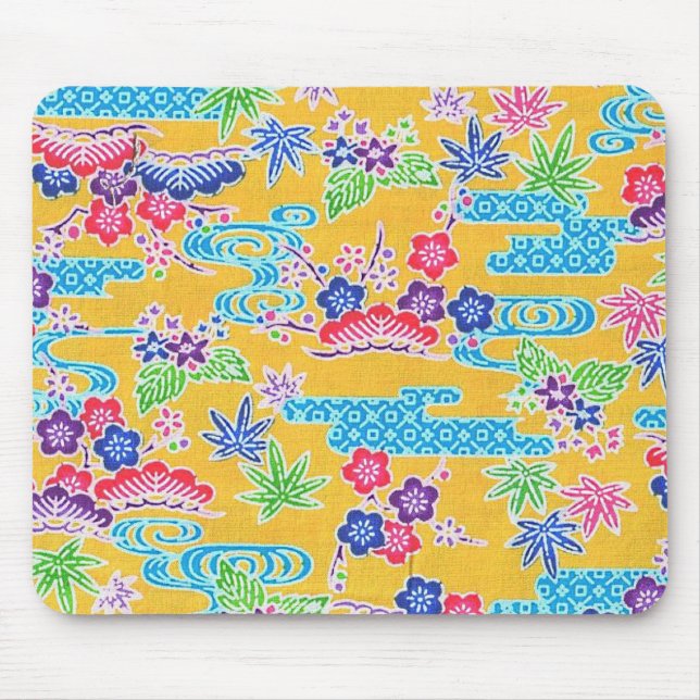 Bingata Gold Mouse Pad (Front)