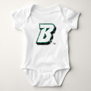 Binghamton B Distressed Baby Bodysuit