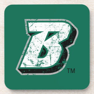 Binghamton B Distressed Beverage Coaster