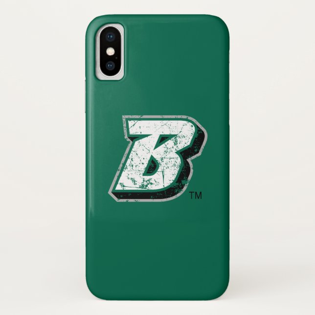 Binghamton B Distressed Case-Mate iPhone Case (Back)