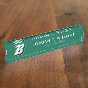 Binghamton B Distressed Desk Name Plate