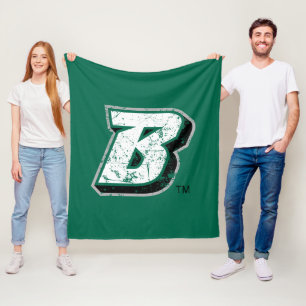 Binghamton B Distressed Fleece Blanket