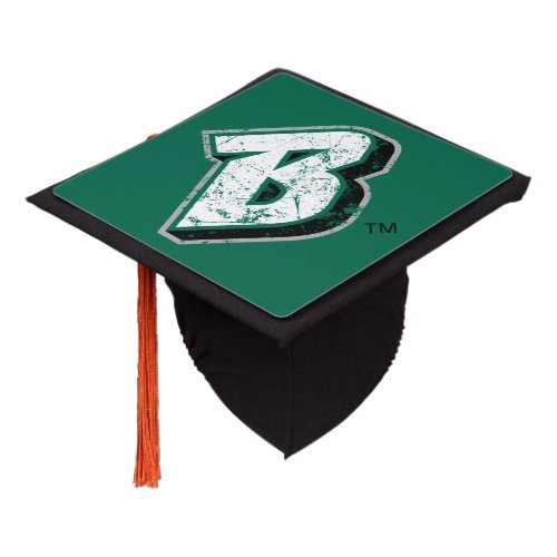Binghamton B Distressed Graduation Cap Topper