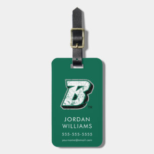 Binghamton B Distressed Luggage Tag