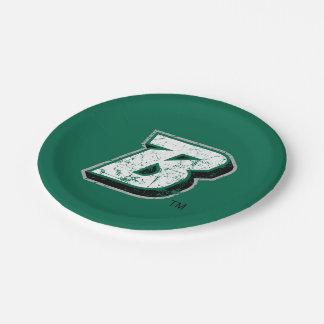 Binghamton B Distressed Paper Plates