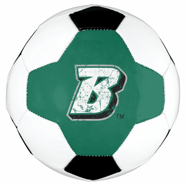 Binghamton B Distressed Soccer Ball (Front)
