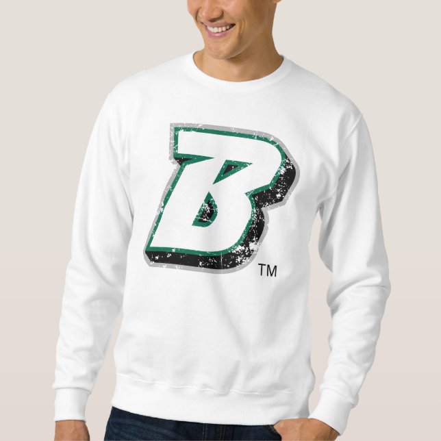 Binghamton B Distressed Sweatshirt (Front)