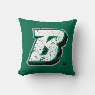 Binghamton B Distressed Throw Pillow