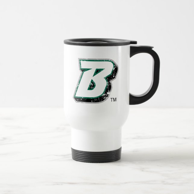 Binghamton B Distressed Travel Mug (Right)