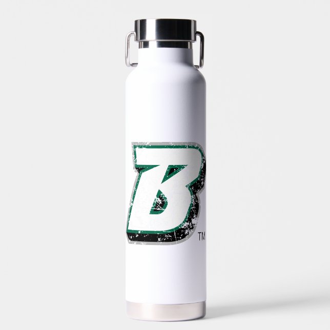 Binghamton B Distressed Water Bottle (Front)