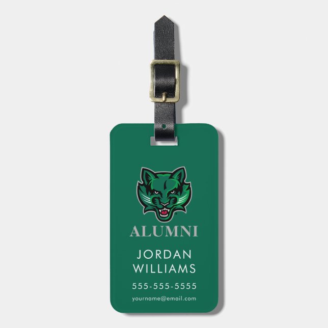 Binghamton Bearcats Alumni Luggage Tag (Front Vertical)