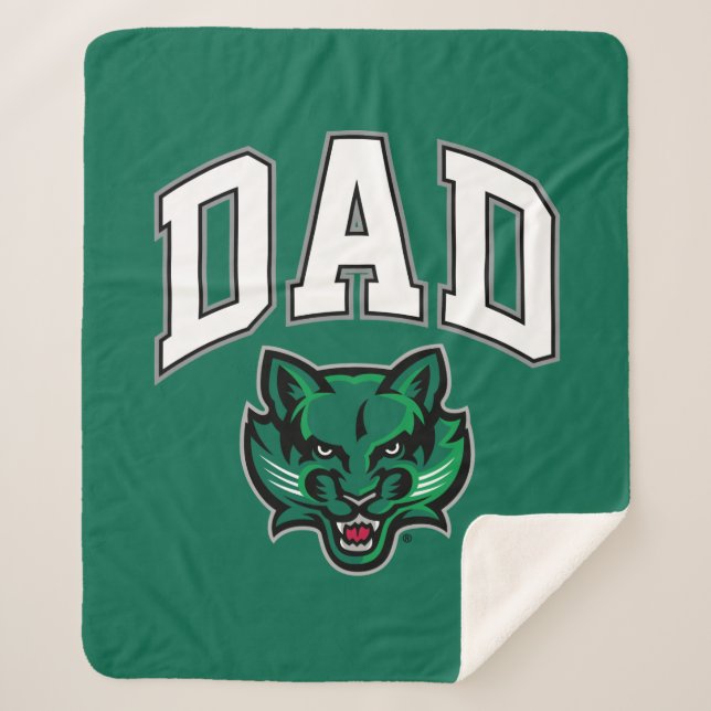 Binghamton Bearcats Dad Sherpa Blanket (Front)