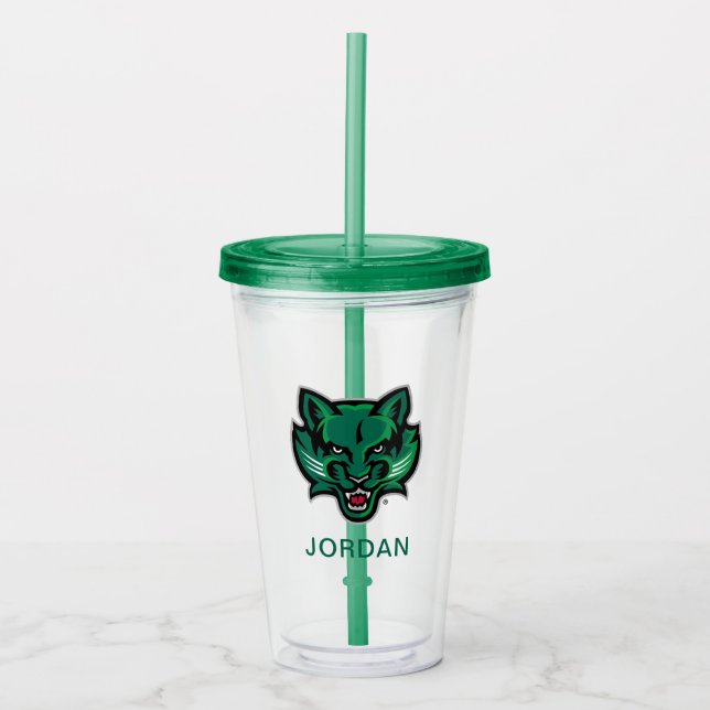 Binghamton Bearcats Logo Acrylic Tumbler (Front)