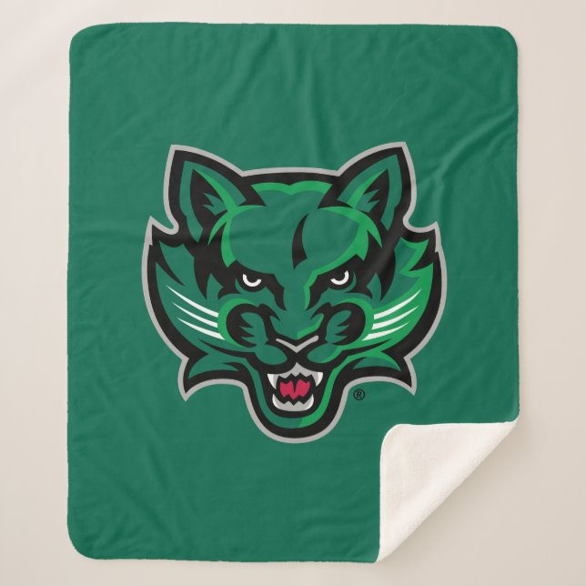 Binghamton Bearcats Logo Sherpa Blanket (Front)