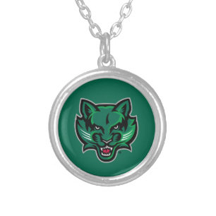 Binghamton Bearcats Logo Silver Plated Necklace
