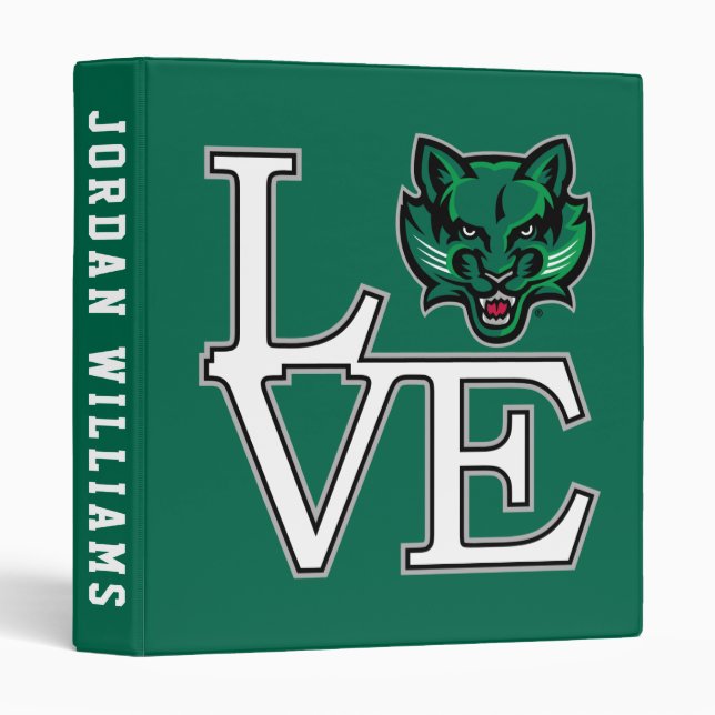 Binghamton Bearcats Love 3 Ring Binder (Front/Spine)