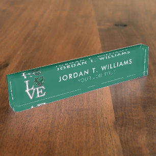 Binghamton Bearcats Love Desk Name Plate