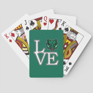 Binghamton Bearcats Love Poker Cards