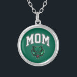 Binghamton Bearcats Mom Silver Plated Necklace<br><div class="desc">Check out these Binghamton University designs! Show off your Bearcats pride with these new University products. These make the perfect gifts for the Binghamton student,  alumni,  family,  friend or fan in your life. All of these Zazzle products are customizable with your name,  class year,  or club. Go Bearcats!</div>