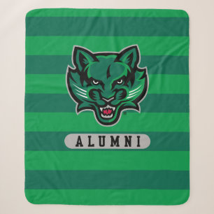 Binghamton University Alumni Stripes Sherpa Blanket