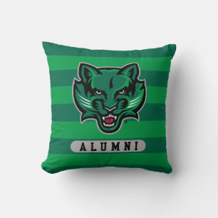 Binghamton University Alumni Stripes Throw Pillow