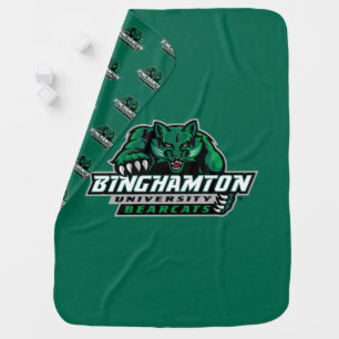 Binghamton University Bearcats Logo Baby Blanket