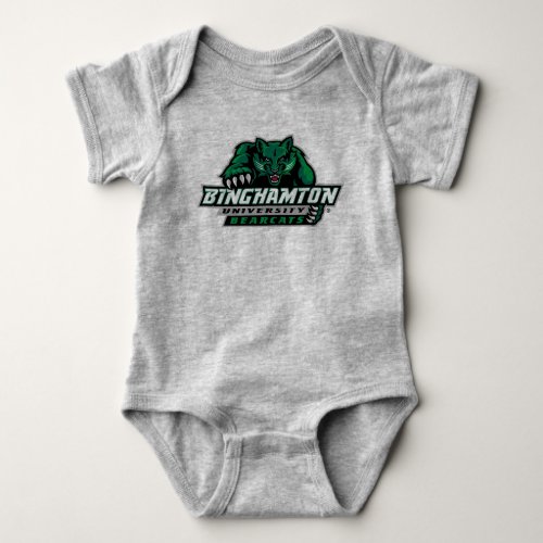 Binghamton University Bearcats Logo Baby Bodysuit