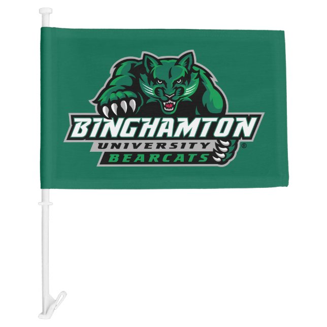 Binghamton University Bearcats Logo Car Flag (Front)